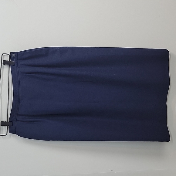 PENDLETON Vintage Wool Navy MidiPencil Skirt with pockets